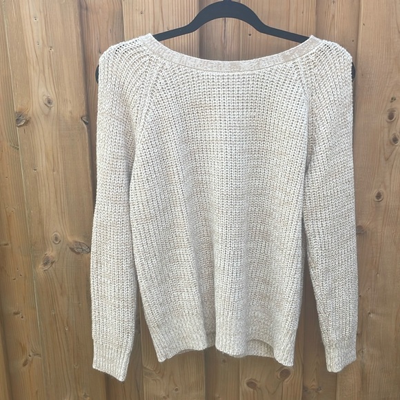 URBAN HERITAGE Sweater Cream Knit Pull Over - Picture 1 of 3